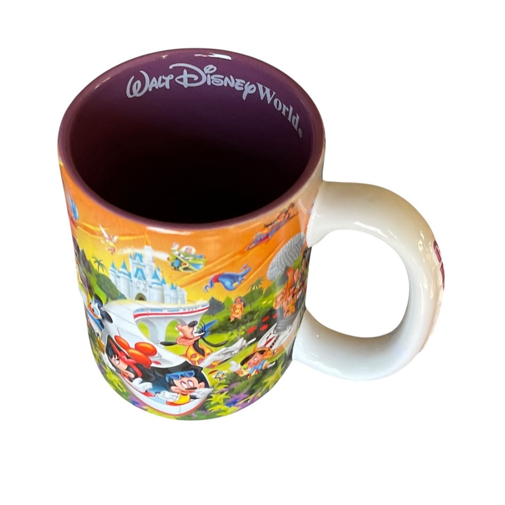 DISNEY Colorful GRANDMA 3D mug movie scenes worlds fantasy Magic Kingdom memory